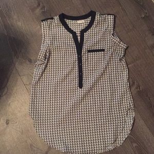 Dress Blouse with black detail